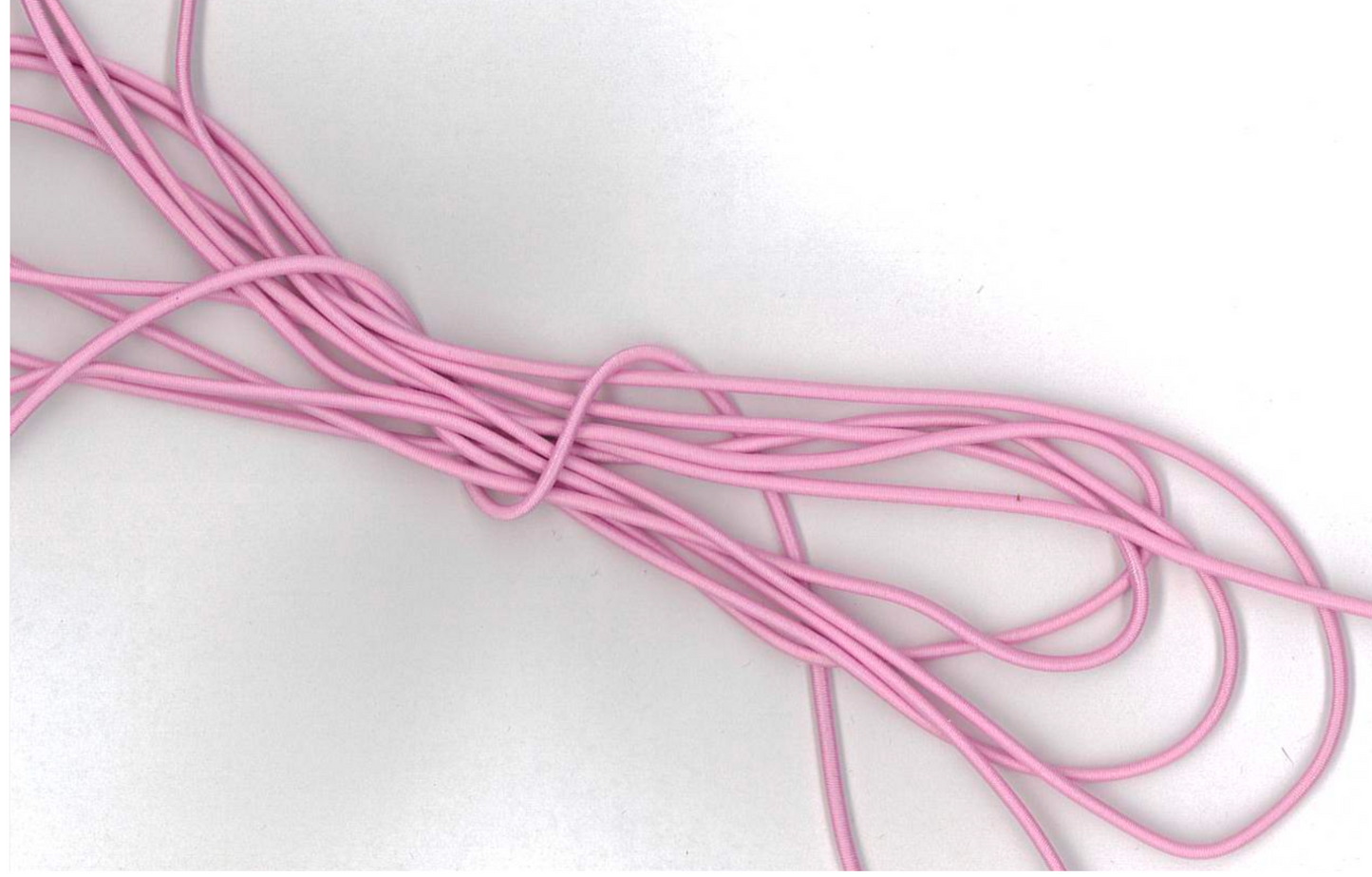 Bubblegum pink elastic