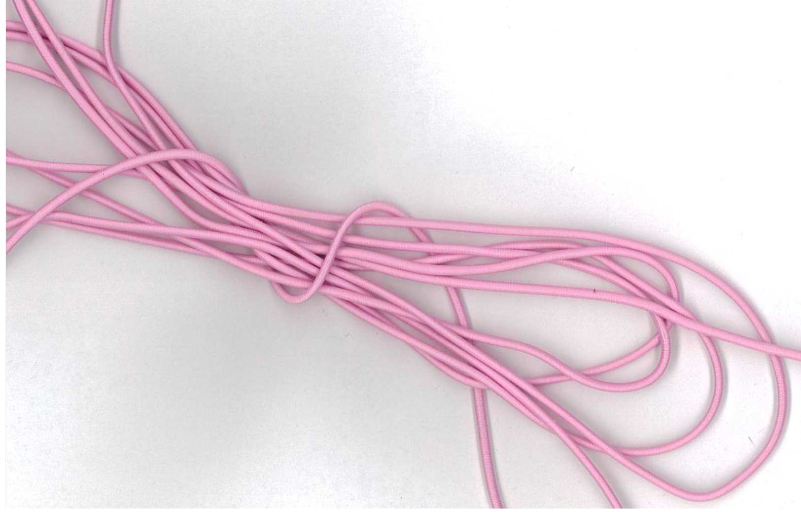 Bubblegum pink elastic