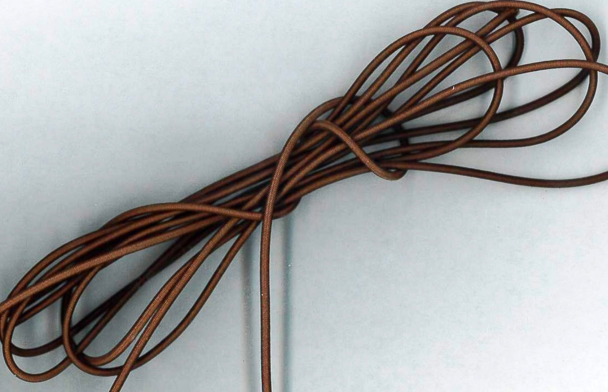 Warm chestnut brown elastic